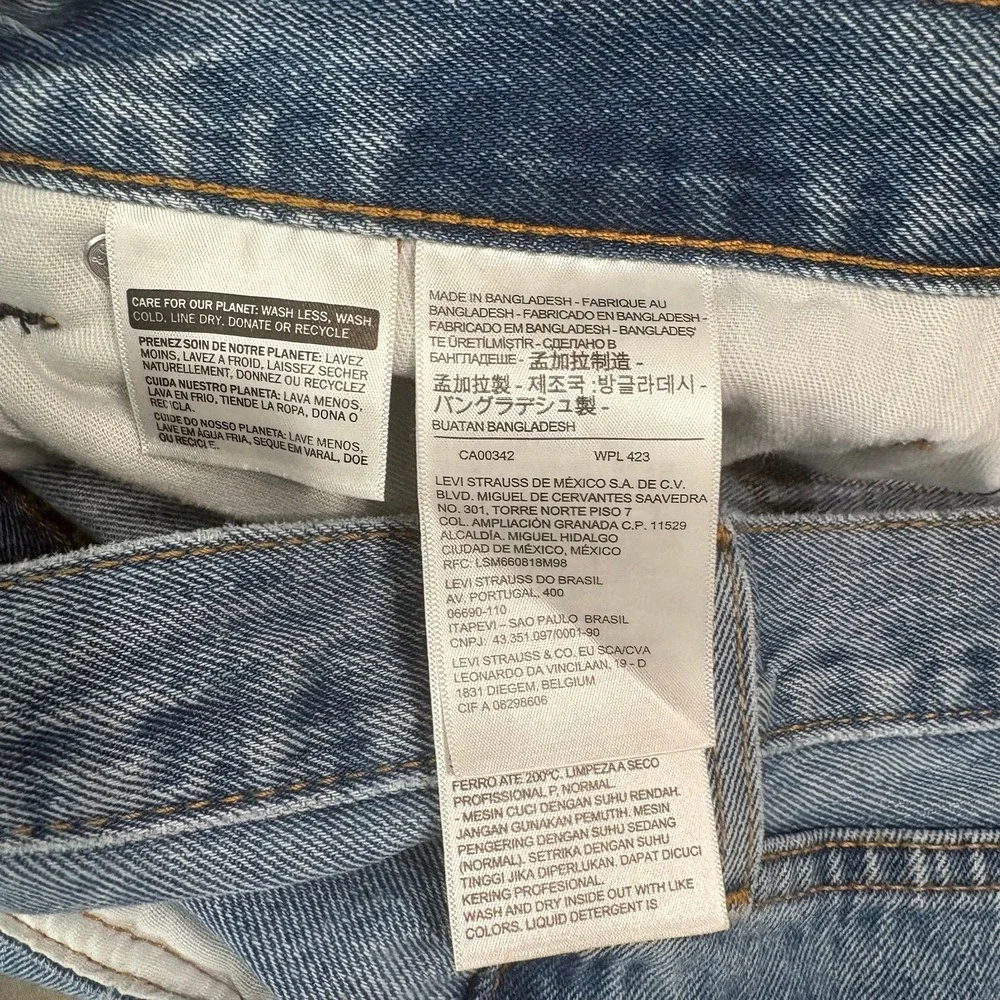 Levi's 505 Jeans Mens 34X34 Blue Medium Wash Denim Straight Leg Casual‎ Everyday